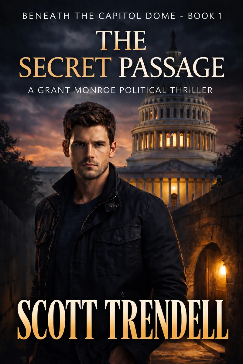 The Secret Passage book cover — Book One of the Beneath the Capitol Dome political thriller series by Scott Trendell